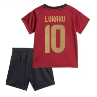 Billiga Belgien Romelu Lukaku #10 Barnkläder Hemma fotbollskläder till baby EM 2024 Kortärmad (+ Korta byxor)